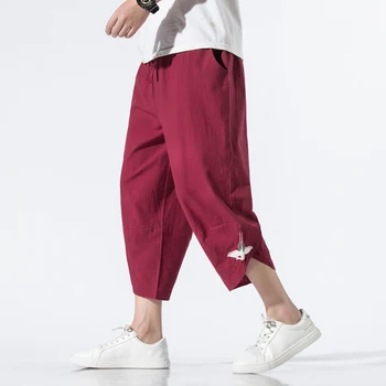 Oameni Noi Hip Hop Bumbac Harem Pants Mens Stil Chinezesc Jogger Pants 2020 Masculin Pierde Vara Pantaloni Casual Pantaloni Plus Dimensiune