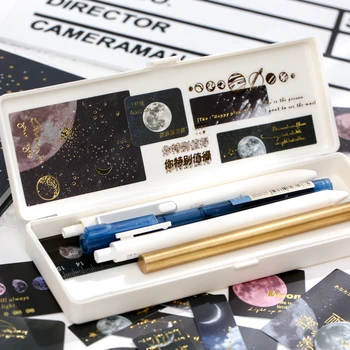 40 buc/cutie Luna planeta Autocolant Decorativ Scrapbooking diy Eticheta Jurnal de Papetărie Jurnal de Epocă Amurg peisaj Stick