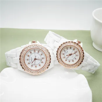 CW013 Femei Ceasuri 2019 Ceas de Moda de la Geneva din Oțel Inoxidabil Ceas Doamnelor Ceas de Lux Stras Cuarț de Aur Ceas de mână Cadouri