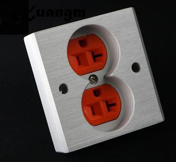 Kangm Audio YS36# DIY HIFI Roșu de Cupru placare cu aur de 24k 20amp 20A 86x86x20mm AC NE IEC inlet priză priză electrică