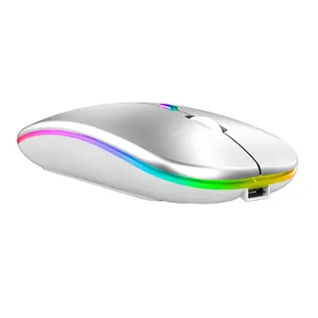 Mouse-ul fără fir 2 4G Tăcut Laptop Gaming Mouse-ul Dual-mode Reîncărcabilă Mouse-4 Butoane de Mare viteză Mouse-ul