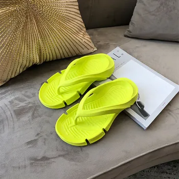 Flip Flops Pentru Femei 2021 Vară Gros Cu Talpi De Pantofi De Plaja Si Apa Pink Casual Sport, Sandale De Doamnelor Papuci De Diapozitive Clip Toe Pantofi