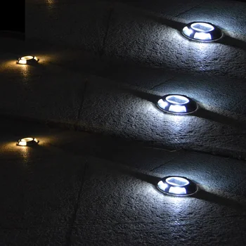 Cele mai noi Impermeabil în aer liber Lumina Solara Solar Pachet Lumini 4 LED-uri Alee din Aluminiu Lumina Calea Drum Scări Pas Masă Lampă Cale