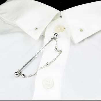 Moda Noua Minge De Aur Ciucure Guler Ace Spirală Eșarfă Catarama Franceză Tricou Metal Brosa Bijuterii De Lux Insigna Bărbați Accesorii