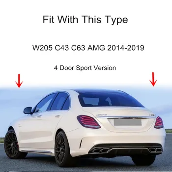 Pentru Mercedes Benz C Class W205 C43 C63 AMG Bara Spate Spoiler Aerisire Ornamental Lateral Spate, Oglinda corpului Autocolant Capacul Ornamental-2019