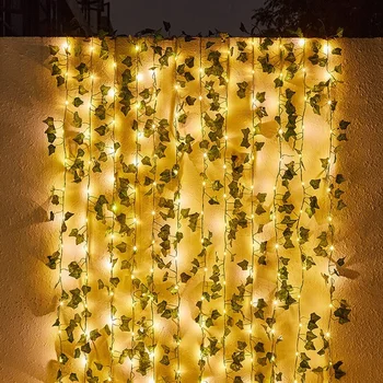 Solar Lumina Led-uri în aer liber, Plante Artificiale Lumini de Basm 10M 20M Intermitent Lămpi Impermeabil Decor de Crăciun pentru Casa Gradina