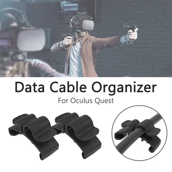 2 buc de Fixare Portable Home Office Negru Cablu de Date Organizator Managementul de Linie Fix Catarama Profesionale ABS Pentru Oculus Quest