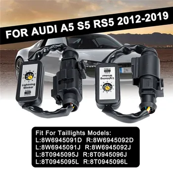 2 buc Dinamic Rândul său, Pentru Audi A5 S5 RS5 2012-2019 Semnal LED Stop Add-on Module Sârmă Exploatați Indicator la Stânga și la Dreapta Coada Lumina