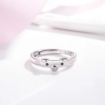 Versiunea coreeană a inelului de sex feminin mici proaspete și drăguț de porc deschide inel inel 2021 nou simplu moda bijuterii