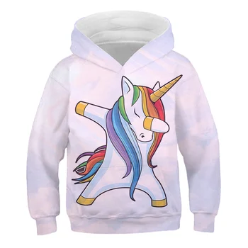 Primăvara și toamna fierbinte unicorn desene animate, copii, băieți și fete 3D unicorn pentru copii hanorac fată drăguță tricou tricou baieti