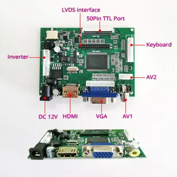 VGA 1366*768 DIY kit Pentru LP156WH4/LP156WH8/LP156WH9 ecranul laptop-uri WLED 60Hz 40-Pin LVDS display LCD controller cu mașina de bord