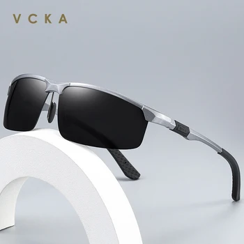 VCKA Bărbați ochelari de Soare Polarizat Aluminiu Magneziu Ochelari de Soare Ochelarii de Condus Clasic UV400 ochelari de Soare Oculos masculino de sex Masculin