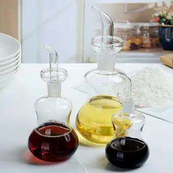 125/250/500ml ulei de sticlă oală condimente condimente oală de sticlă sos de soia otet vas de bucătărie de uz consumabile anti-scurgere ulei ș
