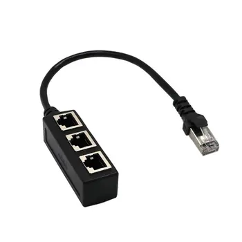 Splitter Cablu Ethernet RJ45 Adaptor de la 1 La 3 Port de Rețea LAN Conector pentru crearea de Rețele de Extensie