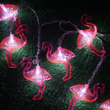 Animal CONDUS Lumini Șir Flamingo Led-uri Benzi de Lumină Dormitor Ghirlandă Perdea Lampa de Vacanță Decorare Perete Petrecere Guirnalda Luces