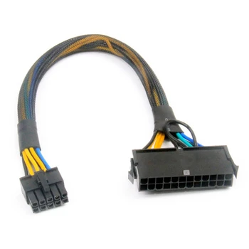 24 Pin 10 Pin ATX PSU Principal Adaptor de Alimentare Împletite cu Mâneci Cablu pentru IBM pentru Lenovo PC și Servere De 12 Inch(30cm)