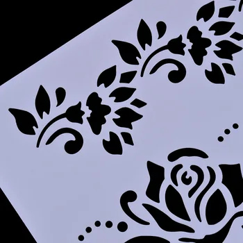 3 Buchete de Trandafiri DIY Stratificare Stencil Mascare, Spray Șablon Ștampilă pentru Scrapbooking Album Decorative Relief Carte de Hârtie Ambarcațiuni