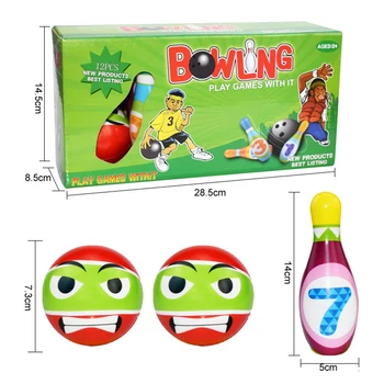 Copii Bowling PU Solid Bowling Joaca Set Model Colorat Bowling Jucării de Sport Jocuri de Bowling Jucărie de Învățământ Interior Sport