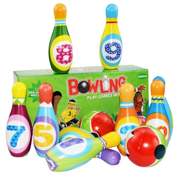 Copii Bowling PU Solid Bowling Joaca Set Model Colorat Bowling Jucării de Sport Jocuri de Bowling Jucărie de Învățământ Interior Sport