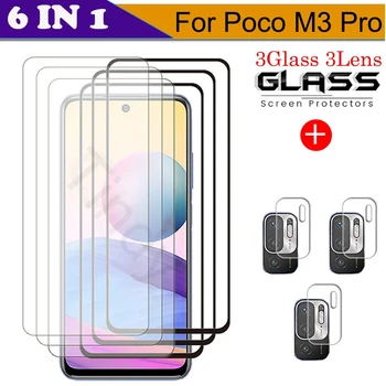 Ecran Protector Pentru XIoami Poco M3 Pro Tempered Glass Pentru Xiaomi Redmi Nota 10 5G de Film aparat de Fotografiat Pentru Poco M3 Pro Sticlă de Protecție
