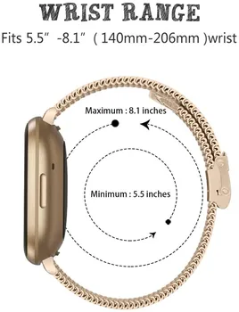 Milanese Loop Curea Pentru Fitbit Sens/Fitbit-Versa 3 Bandă Subțire Respirabil ochiurilor de Plasă Brățară pentru Versa 3 Smartwatch Watchbands