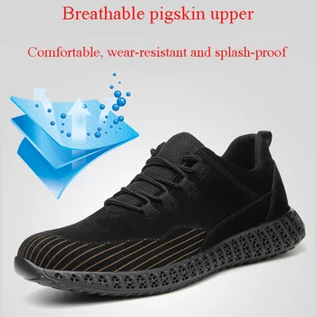 Veiligheid Werkschoenen Antialunecare Ademend Werkschoenen Mannen Werk Voor Adidași Anti-Lek Onverwoestbaar Schoenen
