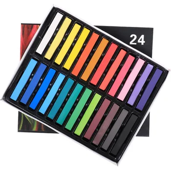 2020 Moda 6/24/36 Culori Ace Non-toxice Temporară Pastel de Păr Piața de Colorare a Părului de Culoare Creta Instrumente de Hair Styling
