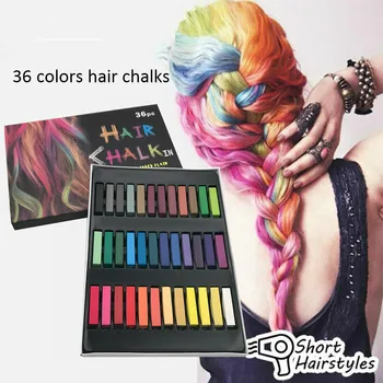 2020 Moda 6/24/36 Culori Ace Non-toxice Temporară Pastel de Păr Piața de Colorare a Părului de Culoare Creta Instrumente de Hair Styling