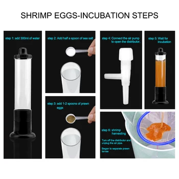 Artemia Eggs pentru Acvariu Oua Incubator Incubator Saramură Creveți Ouă de Pui Alimentatorul Artemia Oua Incubator Accesorii Acvariu