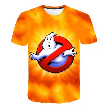 Ghostbuster Tricou copii cu Mânecă Scurtă T-shirt de Vară de Desene animate Drăguț Kawaii Fete Streetwear Harajuku Topuri Casual haine Largi
