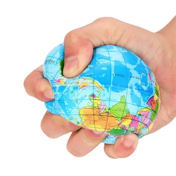2 BUC de Relief de Stres Harta Lumii Jumbo Ball Atlas Glob Minge de Palmier Planeta Pământ Mingea Planeta Pământ Mingea stoarce o jucarie pentru copii#40