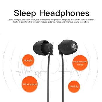 De dormit Căști Căști In-Ear Silicon Moale de Somn HiFi Cască Telefon MP3 Somn Anulare a Zgomotului Căști Pentru Xiaomi, Huawei