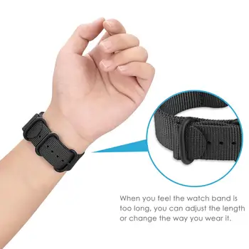 20mm 22mm curea de ceas Pentru Samsung Galaxy watch 46mm 42mm Active2 Active1 de Viteze S3 frontieră Sport nailon curea nato