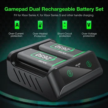 Gamepad Dual Baterie Reîncărcabilă Set Controler De Joc Set De Baterii Gamepad Baterie Pentru Xbox Serie Tip-C Prin Cablu De Tarifare