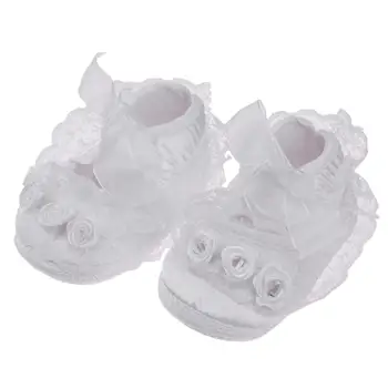 Primăvara Fete Copil Nou-Născut Copilul Pantofi Moale Anti-Alunecare De Flori Dantelă Prima Pietoni Princess Party Dantelă Florale Talpă Moale Pantofi Pentru Copii