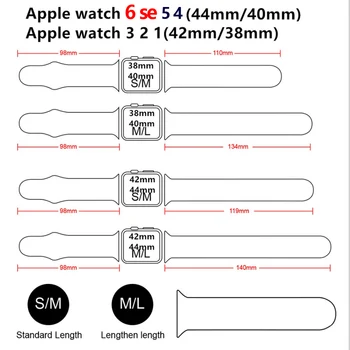 Curea din silicon pentru apple watch band 44mm 42mm 38mm 40mm moale de cauciuc watchband de Înlocuire brățară correa iwatch trupa 6 5 4 3 SE