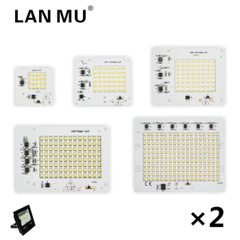 2 buc/lot Lampa LED Chips-uri 220V 2835 SMD Bec Inteligent IC Lumina Led-uri de Intrare 10W 20W 30W 50W 100W Pentru Exterior cu Lumina Reflectoarelor