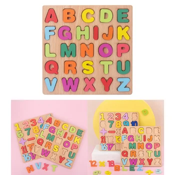 Puzzle din lemn pentru Copii mici Matematica Numărul de Numărare și de Calcul a Lemnului de Învățare Montessori Consiliul de Jucarii Educative pentru Baieti Fete