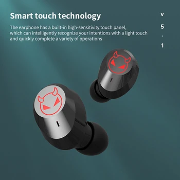Căști fără Fir Bluetooth Căști 5.1 Gaming Headset Pavilioane Sport de Anulare a Zgomotului de Funcționare TWS Microfon Nou