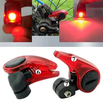 Biciclete Lumina de Frână V Cuvânt Frâne Automate LED-uri Lampa de Avertizare Accesorii Autostrada Biciclete de Munte de Siguranță Avertisment Pliere Ciclism