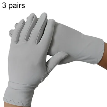 3Pairs Solid Mănuși cu un Deget Anti-Alunecare Elastic Bijuterii de Inspecție de ridicare a Drapelului Conductor Mănuși de Lucru Ușor de Inalta Calitate