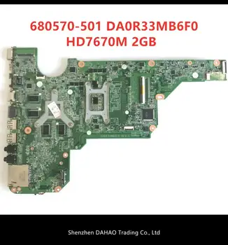 680570-501 DA0R33MB6F0 Laptop Placa de baza Pentru hp G4 G6-2000 placa de baza 680570-001 DA0R33MB6E0 HM76 HD7670M/2G testat pe deplin