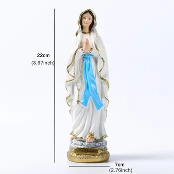 Fecioara Maria, Statui Religioase, Statui Lucrate Manual, Decorațiuni Interioare Ornamente Statuie Figurina Desktop Cadouri Suveniruri