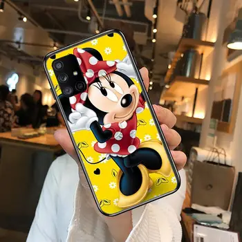 Disney Minnie Mouse Roz Minunat Telefon Caz Coca Pentru Samsung Galaxy 50 51 20 71 70 40 30 10 80 E 5G S Negru Coajă Mobil de Arta Cov