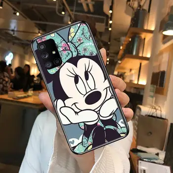 Disney Minnie Mouse Roz Minunat Telefon Caz Coca Pentru Samsung Galaxy 50 51 20 71 70 40 30 10 80 E 5G S Negru Coajă Mobil de Arta Cov