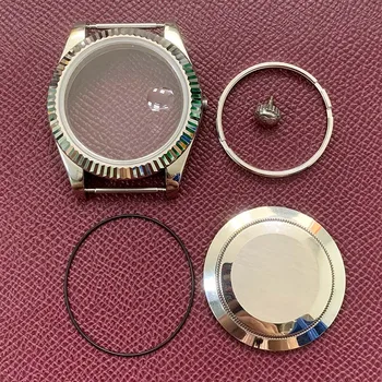 41MM din Oțel Inoxidabil Ceas Cazul Shell Safir de Sticlă Ceasul Caz de Original 3135 mecanism de Ceas