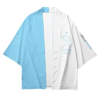 Joc fierbinte Genshin Impact Vara T-shirt Tartaglia Haori Coaplay Costum de Vara Haine de Mătase Pentru Bărbați Și Femei Zhongli Hutao Pânză