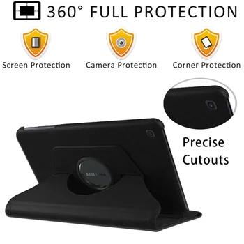 Pentru Samsung Galaxy Tab A7/Tab S6 Lite/Tab 10.1 T515/T510 Tableta Caz 360 Rotativ Capac De Protectie + Stylus