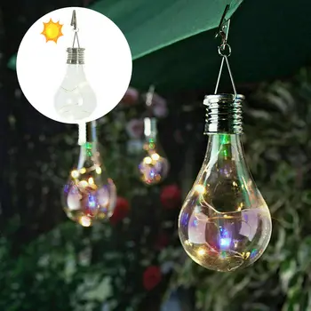 În aer liber Agățat LED Lumina Solara rezistent la apa Rotativ Pentru Petrecerea de Grădină Patio Camping Decor Bec Agățat Felinare