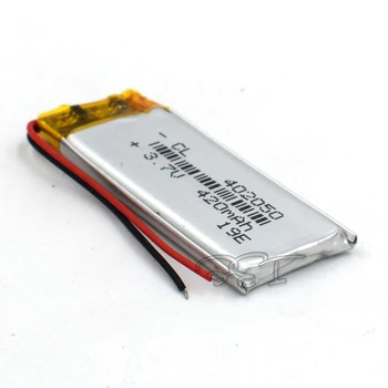 3.7 V 402050 420mAh baterie Reîncărcabilă Li-polimer litiu Lipo Celule Li-ion baterie Pentru tableta digitală Set PSP MP5 GPS Bluetooth
